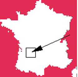 France outline map